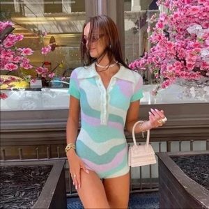 House of sunny fuzzy bodysuit